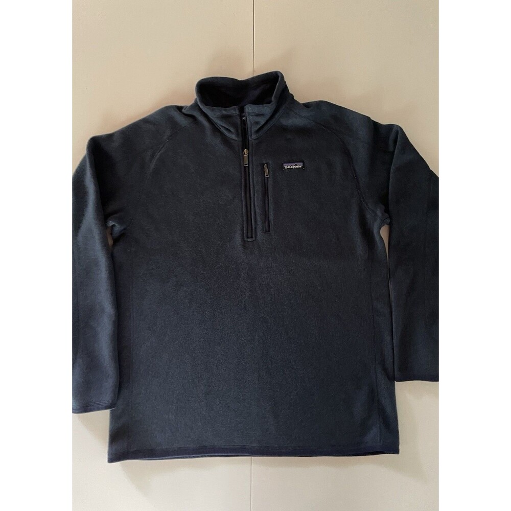 Patagonia XL Men’s Better Sweater Quarter Zip Fleece Pullover Navy Blue